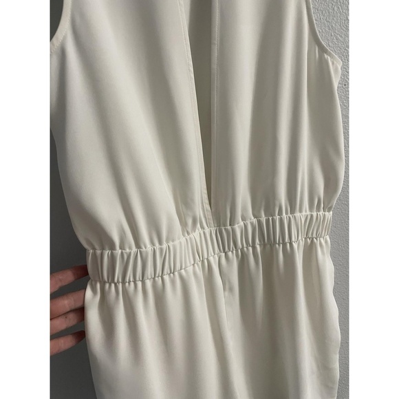 Topshop Romper Jumpsuit Cream Size 8 Pockets - Picture 8 of 12